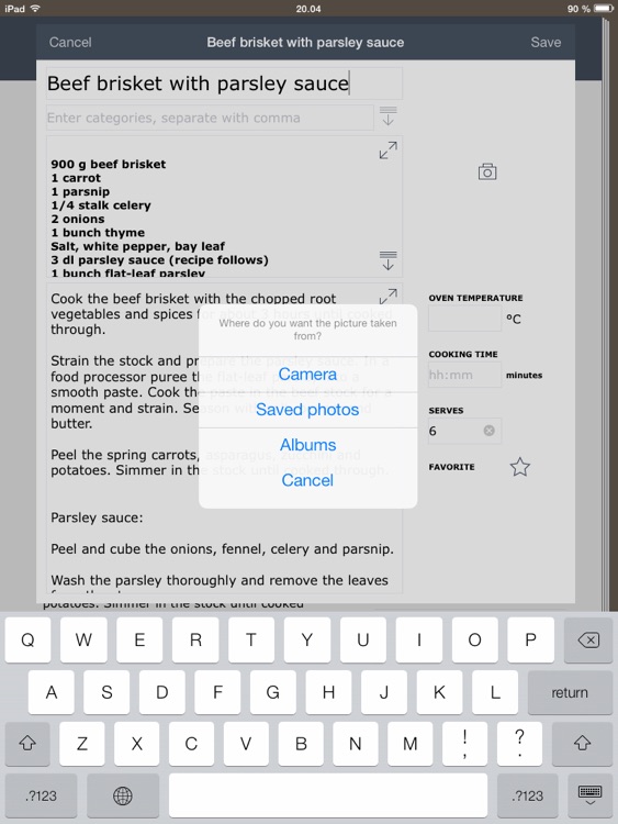 My Own Cookbook Recipe Manager screenshot-4